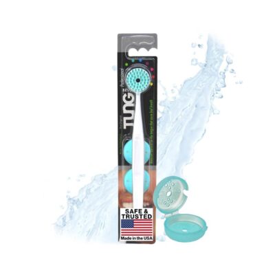 Peak Essentials Tung Brush with Cap | Tongue Cleaner for Adults | Tongue Scraper for Adults | Tongue Scrubber
