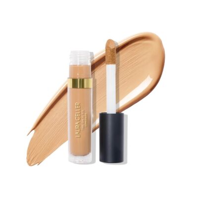 LAURA GELLER NEW YORK The Ideal Fix Concealer – Medium – Buildable Medium to Full Coverage Liquid Concealer