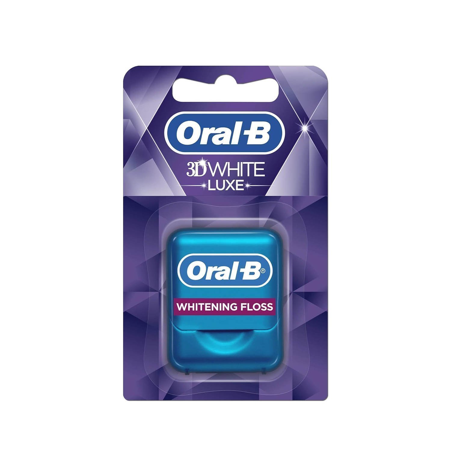 Oral-B 3DWhite Luxe - Dental Floss, Radiant Mint, 35 Metres