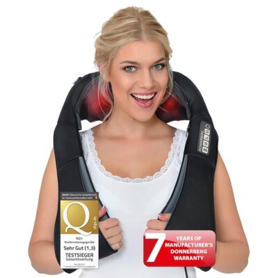 Donnerberg Neck Massager with Heat / 7 Years Warranty/Shiatsu Neck, Shoulder Back Massager for Pain Relief & Relaxation