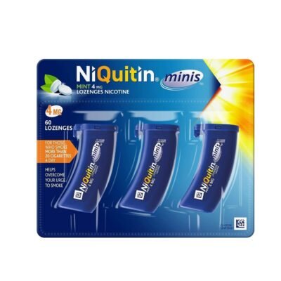 NiQuitin Minis Mint 4 mg Lozenges – 60 Mini Lozenges