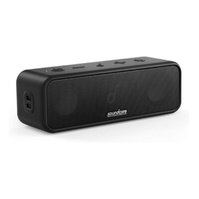 soundcore 3 by Anker, Bluetooth Speaker with Stereo Sound, 24H Playtime, IPX7 Waterproof, App, Custom EQ, Home, Outdoor, Beach