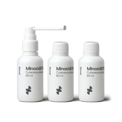 Sons Minoxidil 5% Cutaneous Solution – Precision Application – 3 Month Supply in Reduced Packaging