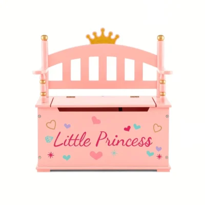 GIANTEX Kids Toy Storage Organizer, 2-in-1 Toy Storage Chest & Bench, w/ Safety Hinge & High Backrest