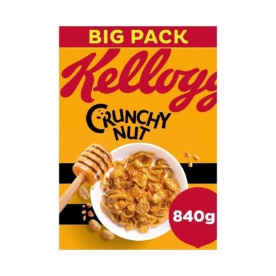 Kellogg’s Crunchy Nut Breakfast Cereal Big Box, 840g
