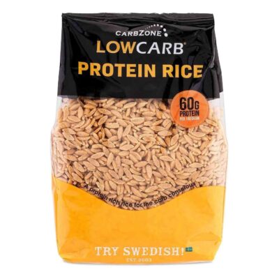 CarbZone Low Carb Rice, Protein-Rich Rice, Wheat Flour, Low Calorie, Easy To Cook, 500 Grams Pack