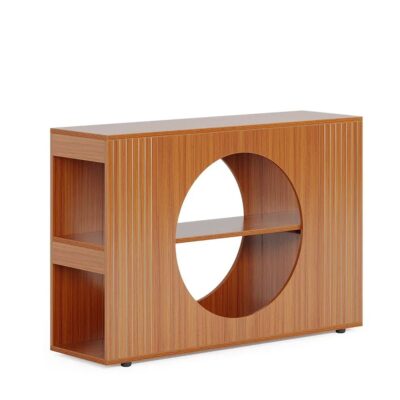 Tribesigns 47″ Console Table, Farmhouse Entryway Table with 3-Tier Storage Shelves