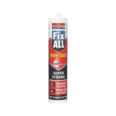 SOUDAL FIX ALL HIGH TACK ADHESIVE & SEALANT WHITE 290ML (64585)