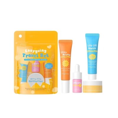 Skin Care for Teenage Girls Gift Set – Nicotinamide Anti-Aging Serum Skin Essentials Travel Kit – Pamper Gifts for Women – Includes Cleanser, Toner, Cream, Suncreen – Anti-Aging Daily Beauty Skincare