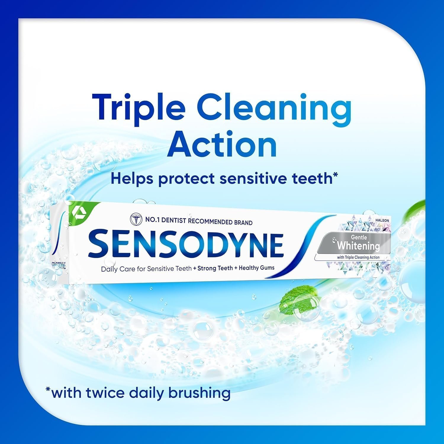 Sensodyne Toothpaste Daily Care, Gentle Teeth Whitening Toothpaste for Everyday Care, 75ml - Image 2