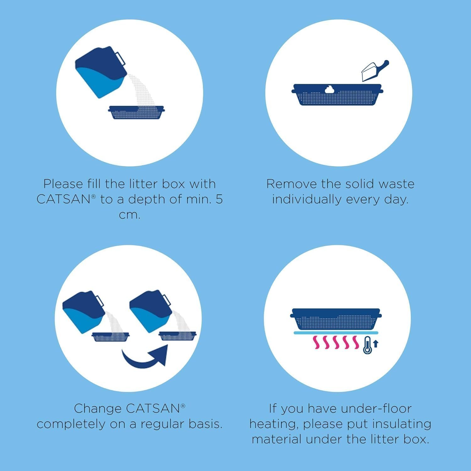 Catsan Hygiene Non-Clumping Cat Litter, 100 Percent Natural, Absorbent, 10 Litre, White - Image 4