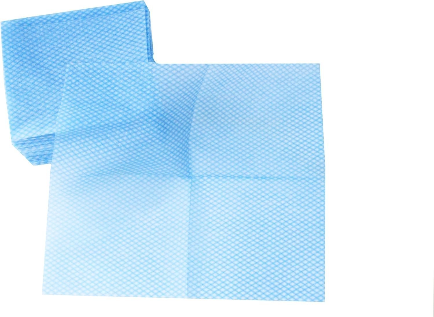 Reusable Cleaning Cloths, Kitchen Dry Wipes, Soft,Easy to Clean,Pack of 100, Blue&Red - Image 3