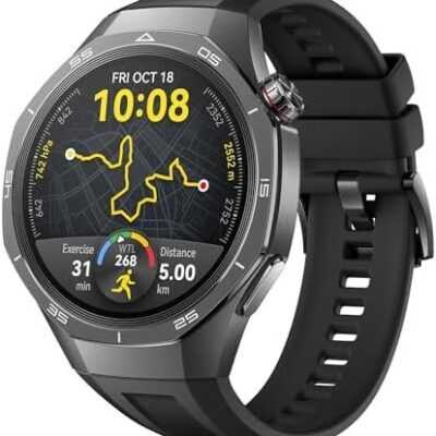 HUAWEI WATCH GT 5 Pro 46 mm Smartwatch for men, Titanium Alloy, Golf Watch, Health Tracking, ECG monitoring, up to 14 Days Battery Life, GPS, Bluetooth call, iOS& Android Compatible, Black Amazon.co.uk: Electronics & Photo