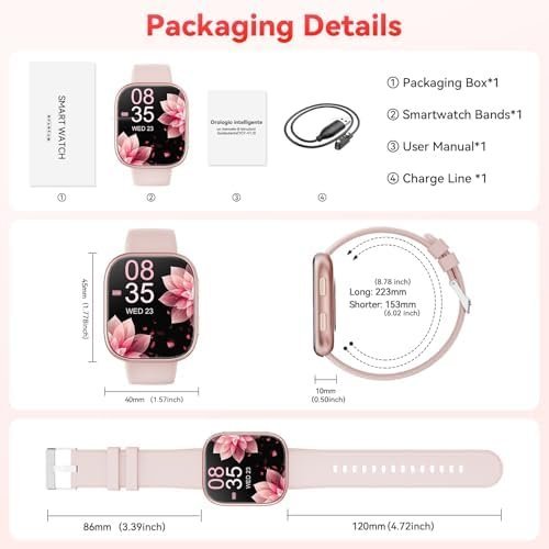 Smart Watches for Women Men,1.83"HD Smart Watch with Heart Rate/SpO2/Sleep Monitor,2025 Fitness Watch with Bluetooth Call,120+ Sport Modes Activity Tracker Smartwatch for Android iOS Waterproof Amazon.co.uk: Electronics & Photo - Image 9