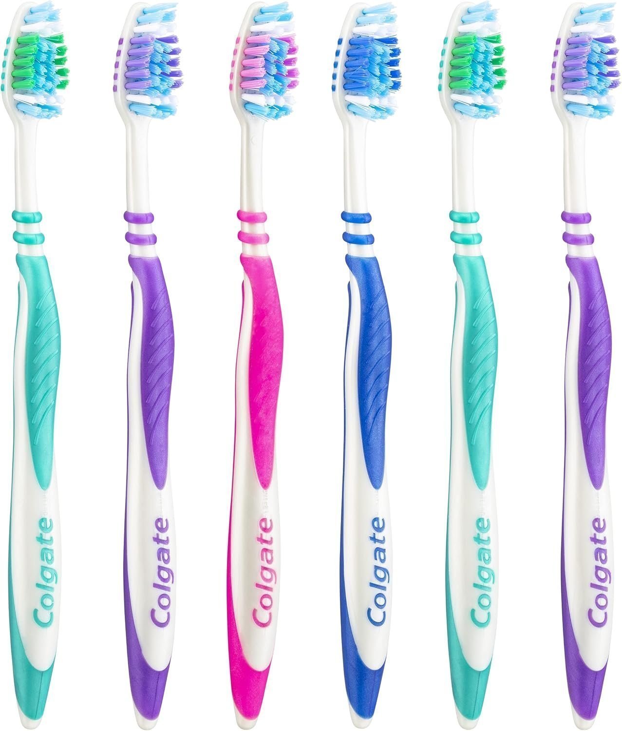 Colgate Zig Zag Toothbrush with Cross bristles to Reach deep Between Teeth 6pack - Image 2