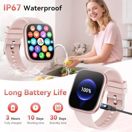 Smart Watches for Women Men,1.83"HD Smart Watch with Heart Rate/SpO2/Sleep Monitor,2025 Fitness Watch with Bluetooth Call,120+ Sport Modes Activity Tracker Smartwatch for Android iOS Waterproof Amazon.co.uk: Electronics & Photo - Image 8