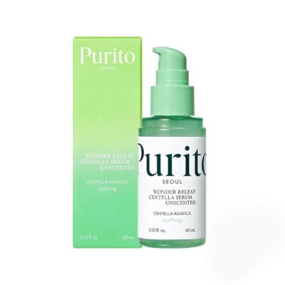 PURITO Centella Unscented Serum, Korean Skin Care, 60ml 2fl.oz