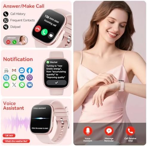 Smart Watches for Women Men,1.83"HD Smart Watch with Heart Rate/SpO2/Sleep Monitor,2025 Fitness Watch with Bluetooth Call,120+ Sport Modes Activity Tracker Smartwatch for Android iOS Waterproof Amazon.co.uk: Electronics & Photo - Image 4