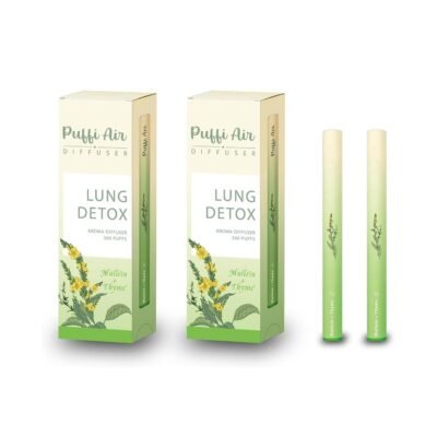 Puffi Air Inhaler 2-Pack – Lung Detox & Breathing Support – 300 Puffs Per Inhaler