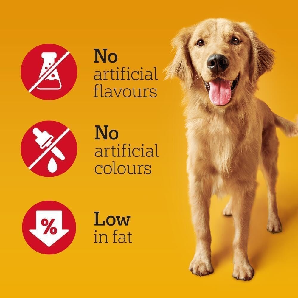 Pedigree Tasty Minis 8 x 140 g Bags, Dog Training Treats, Cheesy Nibbles with Cheese and Beef Flavouring - Image 3