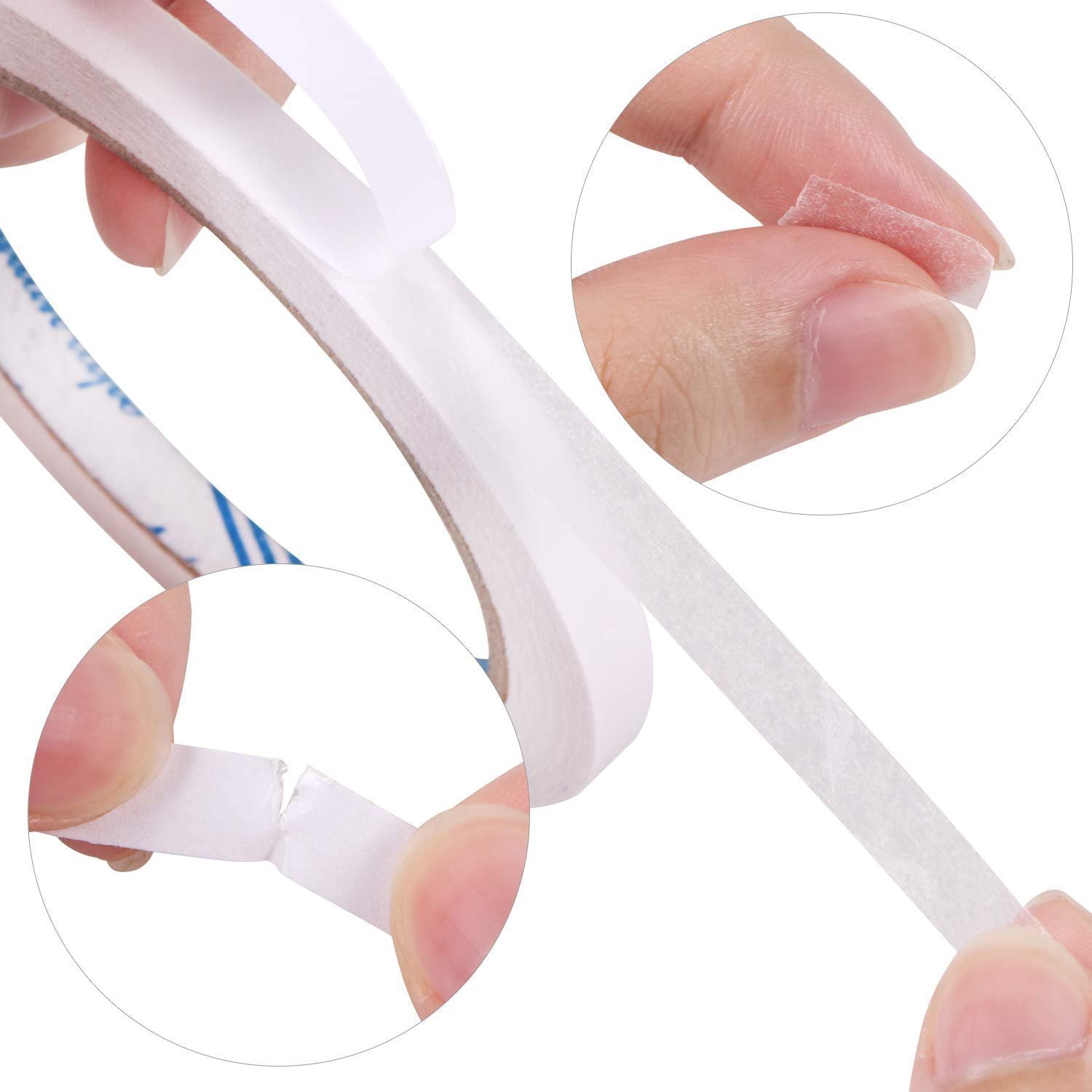 4 Rolls Double-Sided Tape Adhesive Sticky Tapes for Scrapbooking, Photos, Invitation Cards, Paper, DIY Crafts - 0.32 inch Wide Each Roll - Image 6