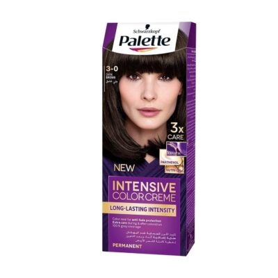 Schwarzkopf Palette Intensive Hair Colour Cream With Liquid Keratin – 3-0 Dark Brown 100 ML