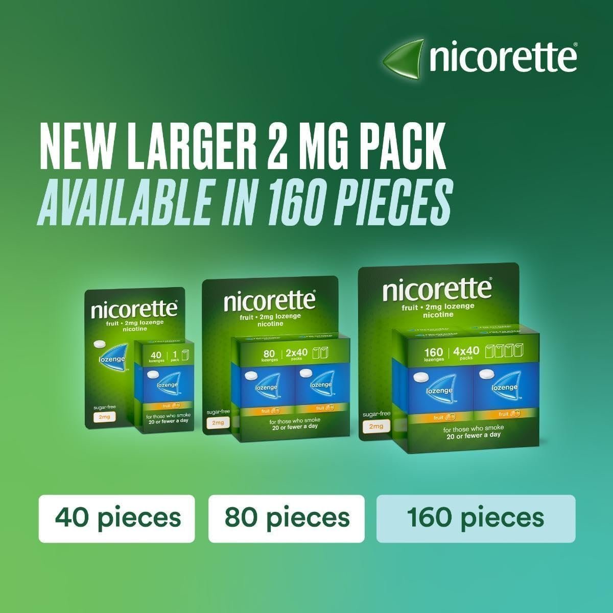 Nicorette Fruit 2mg Lozenge, 160 Lozenges (4 x 40 Packs) - Image 4
