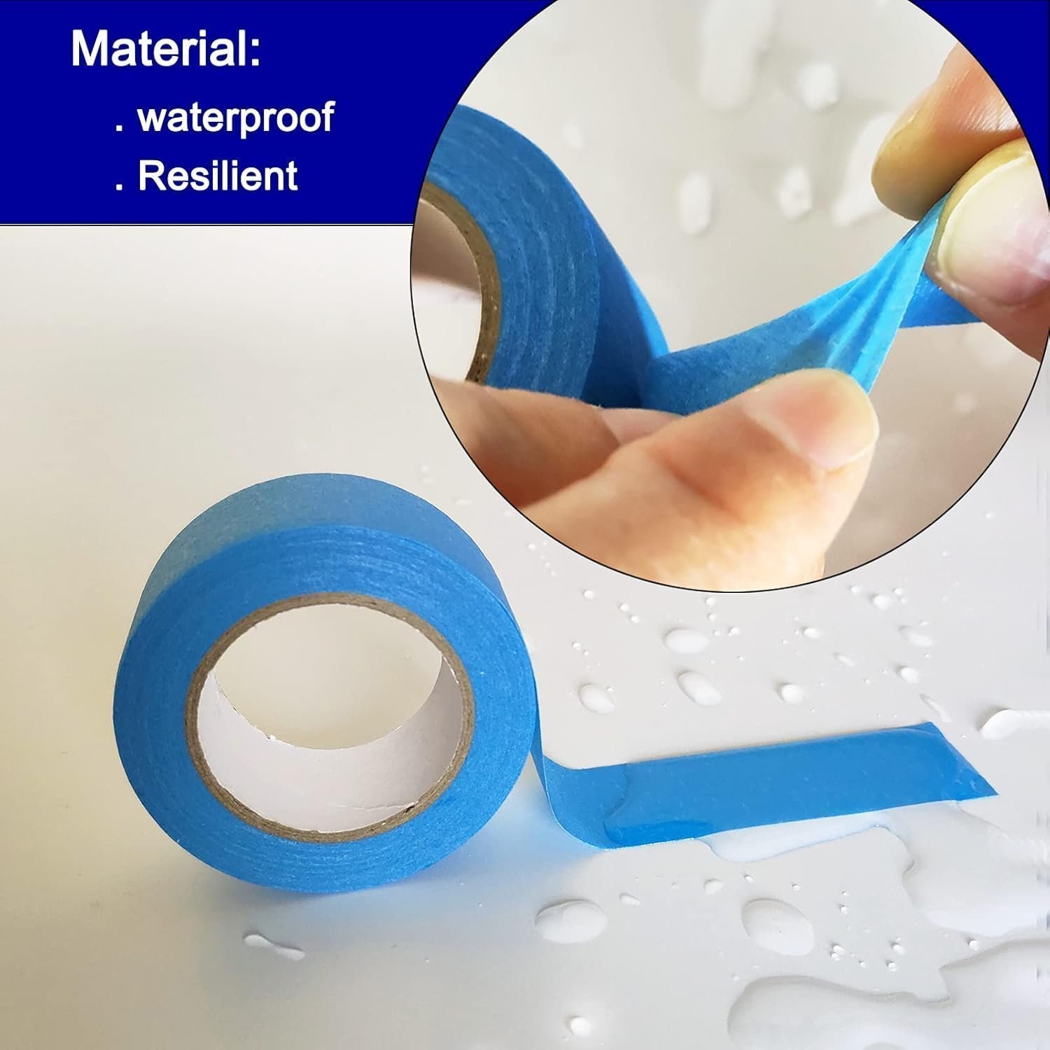 SIMON&ISAAC Rainbow Masking Tape Adhesive Tape Pressure Sensitive Tape Textured Paper 7 Rolls of 14 Yards×1 inch - Image 5