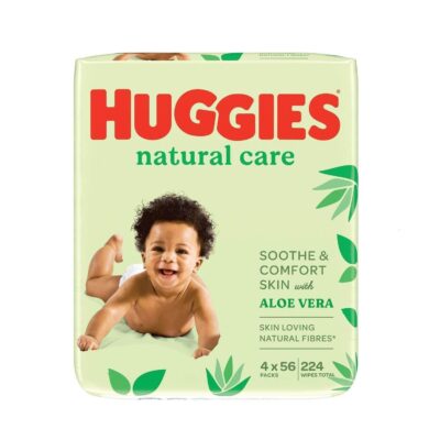Huggies Natural Care, Baby Wipes – 12 Packs (672 Wipes Total) – Hypoallergenic with no alcohol