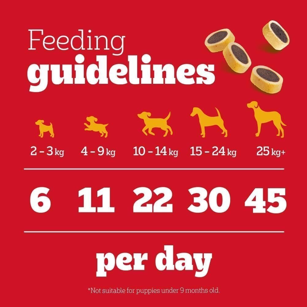 Pedigree Tasty Minis 8 x 140 g Bags, Dog Training Treats, Cheesy Nibbles with Cheese and Beef Flavouring - Image 4