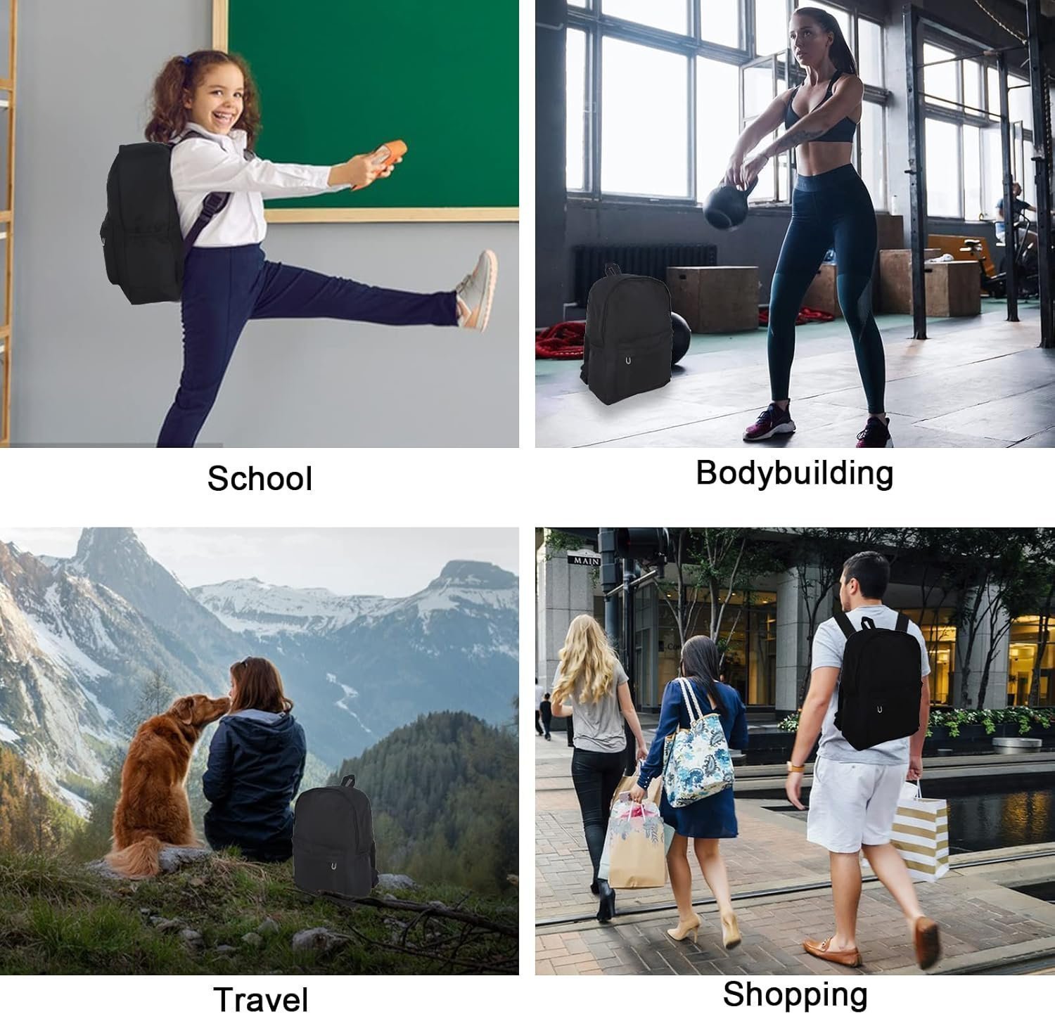 Backpack for School Teen Girls Boys, Rucksack Lightweight School Bag - 14L - Image 5