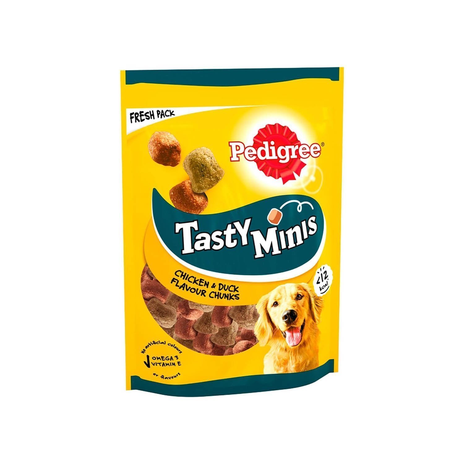 Pedigree Tasty Mini Adult Dog Treats Bundle - 3 Pack Assorted Flavours - Chicken & Duck, Beef & Poultry & Beef & Cheese - Image 3