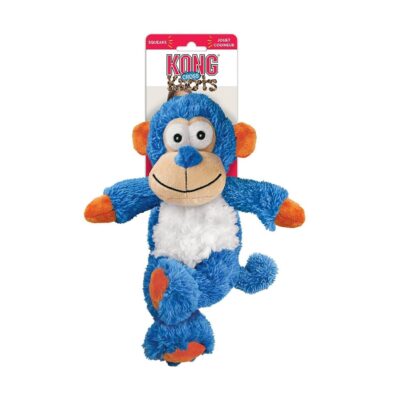 KONG – Cross Knots Monkey – Internal Knotted Ropes and Minimal Stuffing for Less Mess – For Small and Medium Dogs
