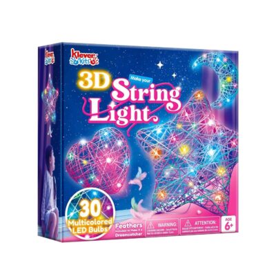Klever Kits 3D String Art Kit for Kids,Arts and Crafts for Kids Ages 8 9 10 11 12